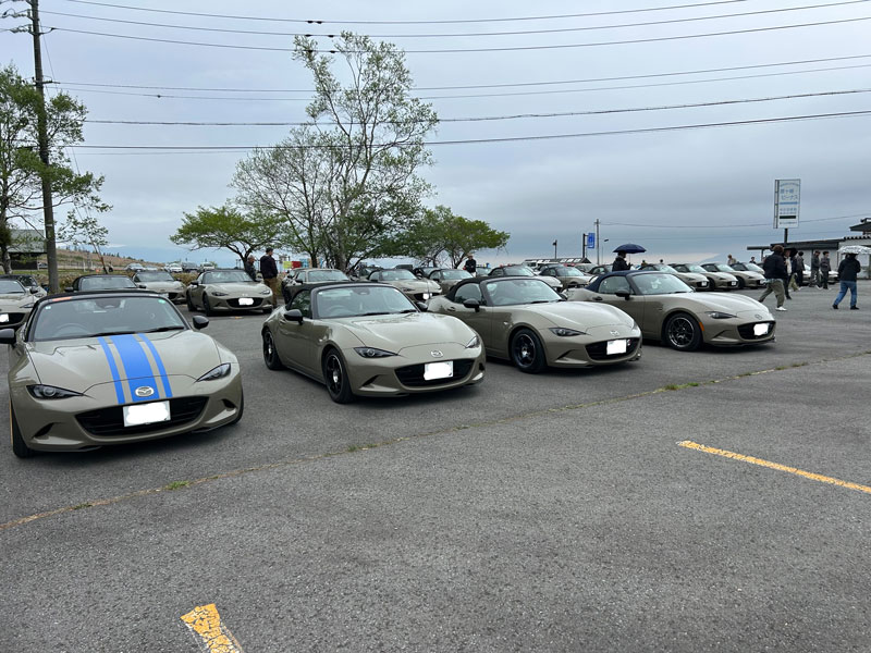 霧ヶ峰IC無料駐車場ロードスター1