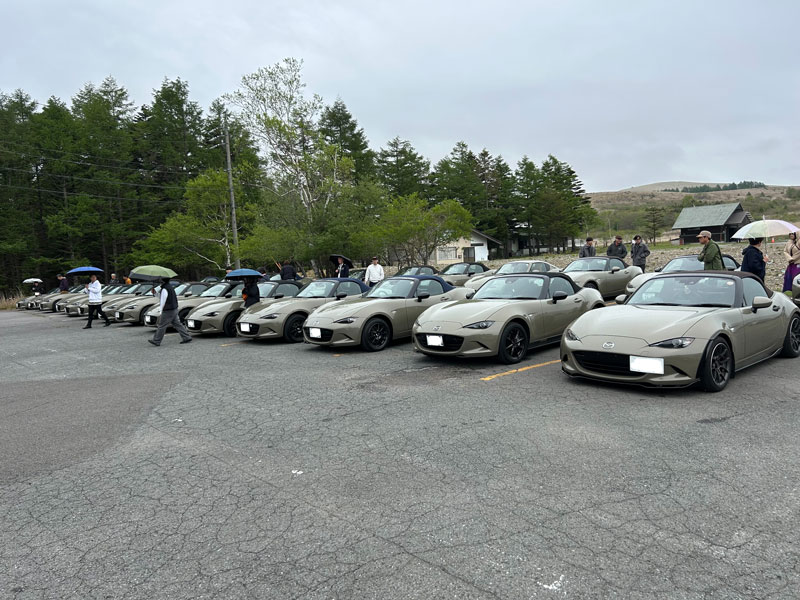 霧ヶ峰IC無料駐車場ロードスター2